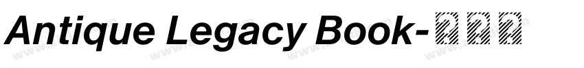 Antique Legacy Book字体转换